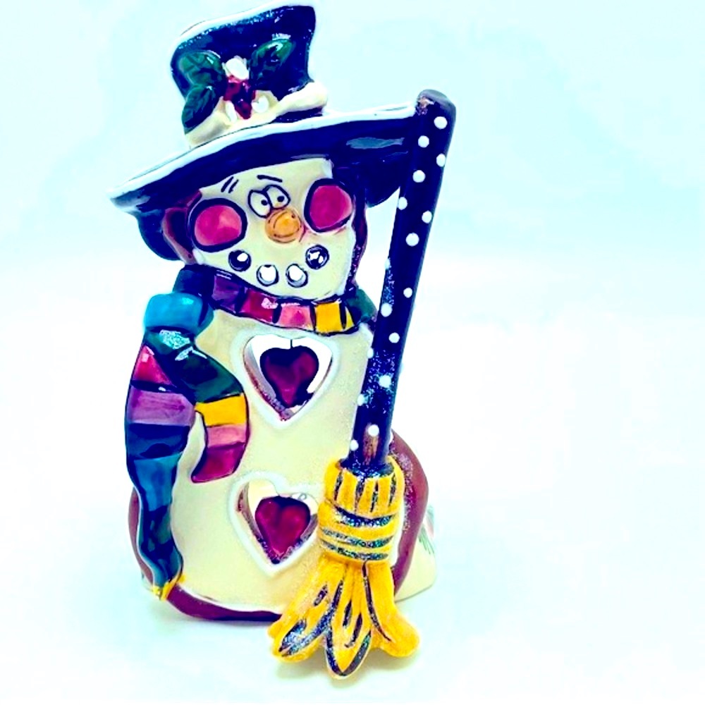 2002 Blue Sky Corp Snowman Votive Holder